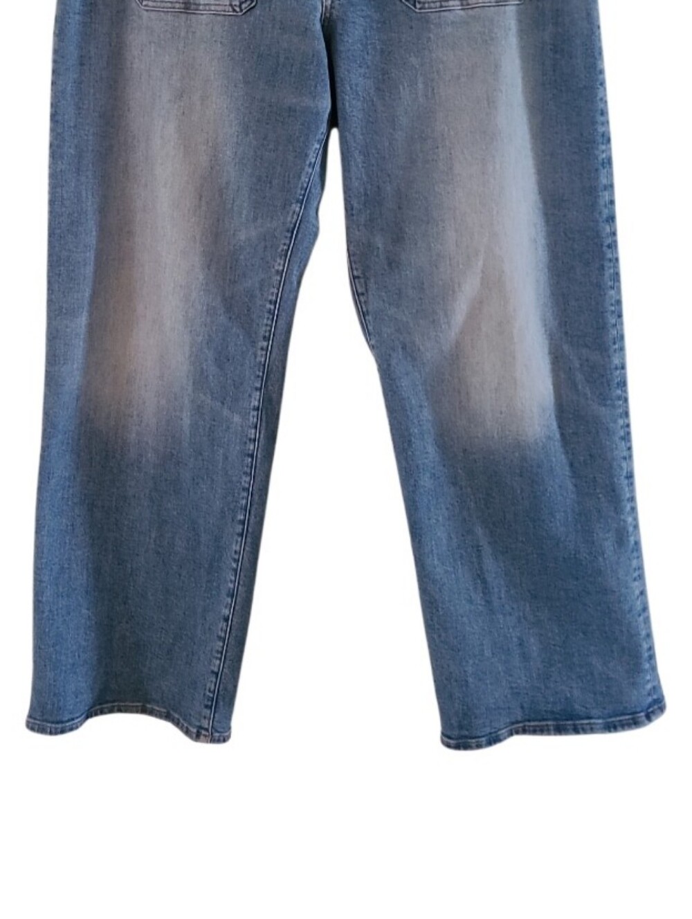 Madewell The Emmett Wide Leg Jeans Light Wash Sailor Fisherman Denim - Picture 7 of 16